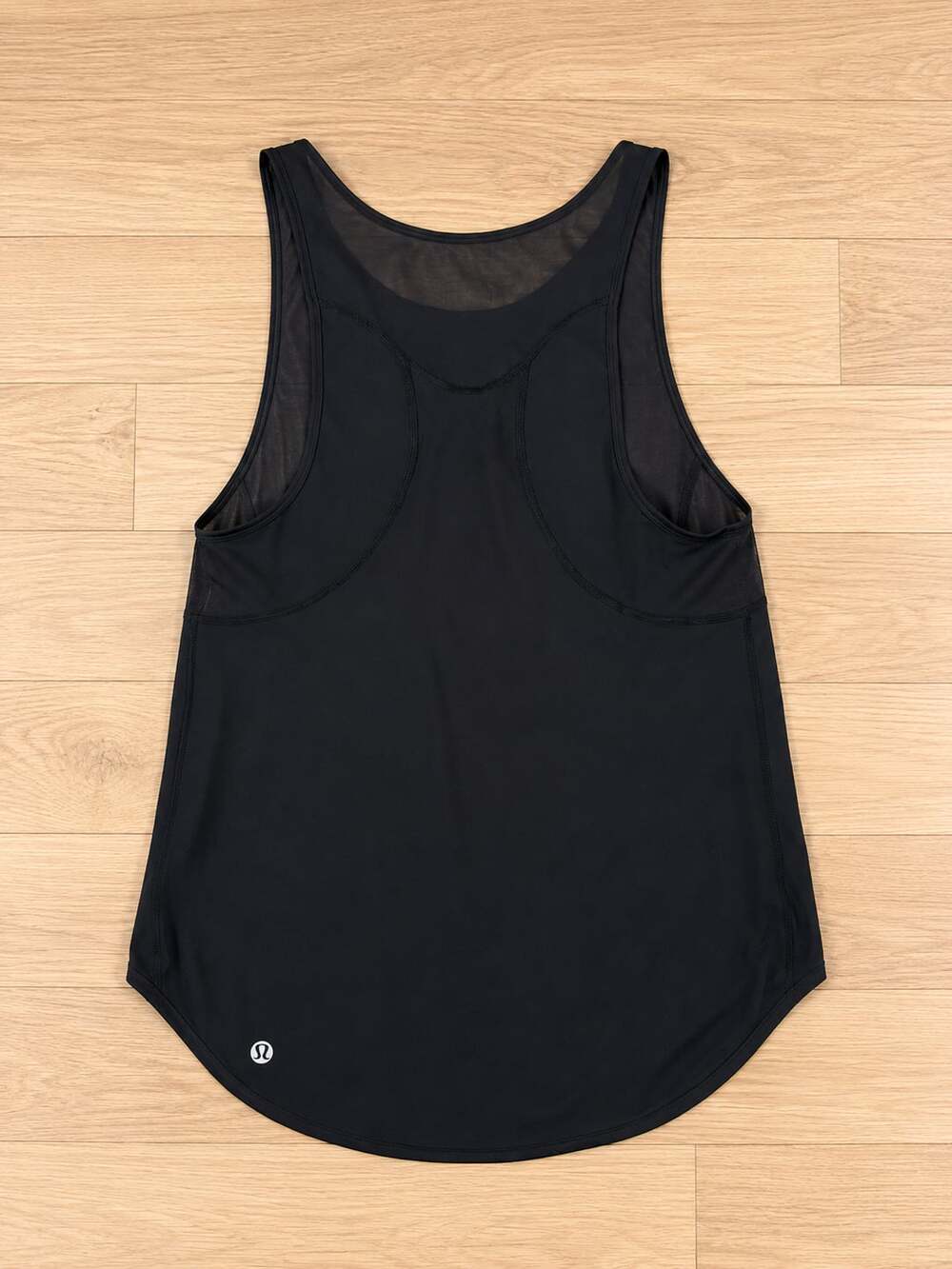 Lululemon Black Mesh Insert Athletic Tank Top Sz 6 small